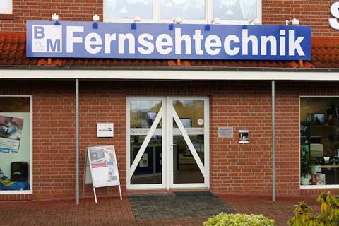 Eingang B & M Fernsehtechnik, Moormerland